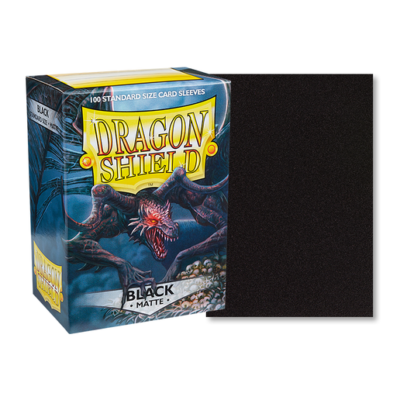 Dragon Shield Matte Card Sleeves in Black