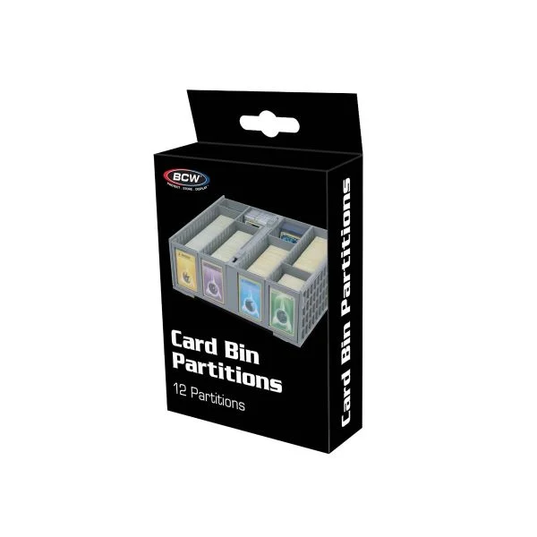 BCW Grey Plastic Card bin Partitions