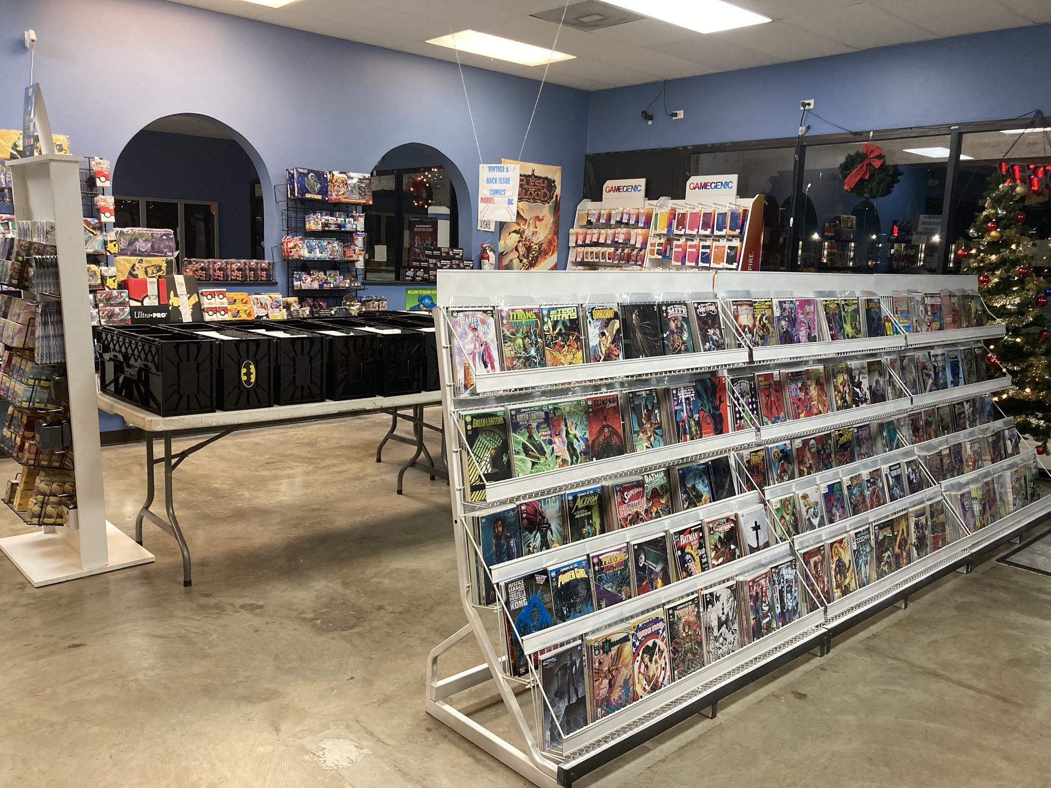 new comic book shelves at Raging Gazebo