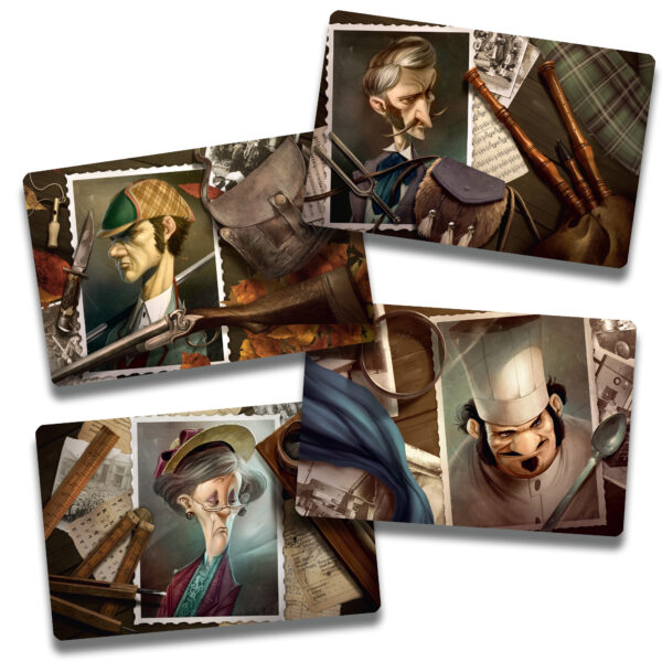 Cards from Mysterium Secrets and Lies Expansion