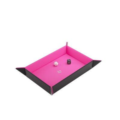 Pink/Black Rectangular Magnetic Dice Tray