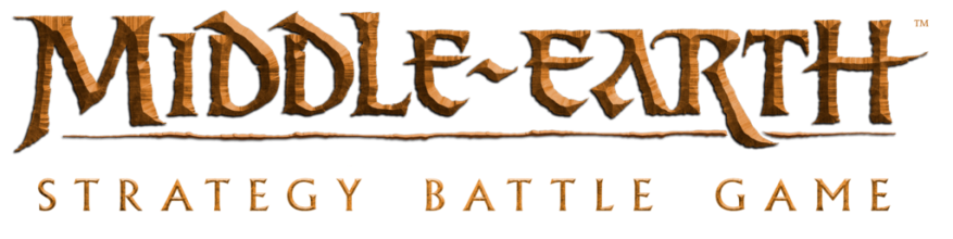 Logo for Middle-earth lord of the rings strategy battle game
